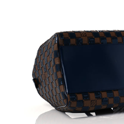 Louis Vuitton Damier Paillettes Speedy 30 Blue 7 of 9