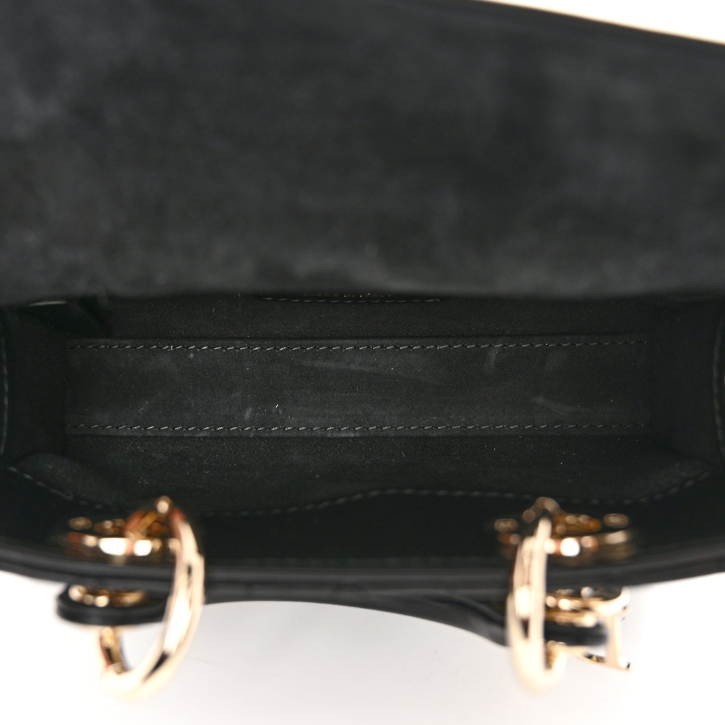 Lambskin Cannage Micro Lady D-Joy Black