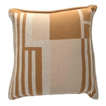 Hermes Wool Cashmere Ithaque Pillow Camel Beige 2 of 3