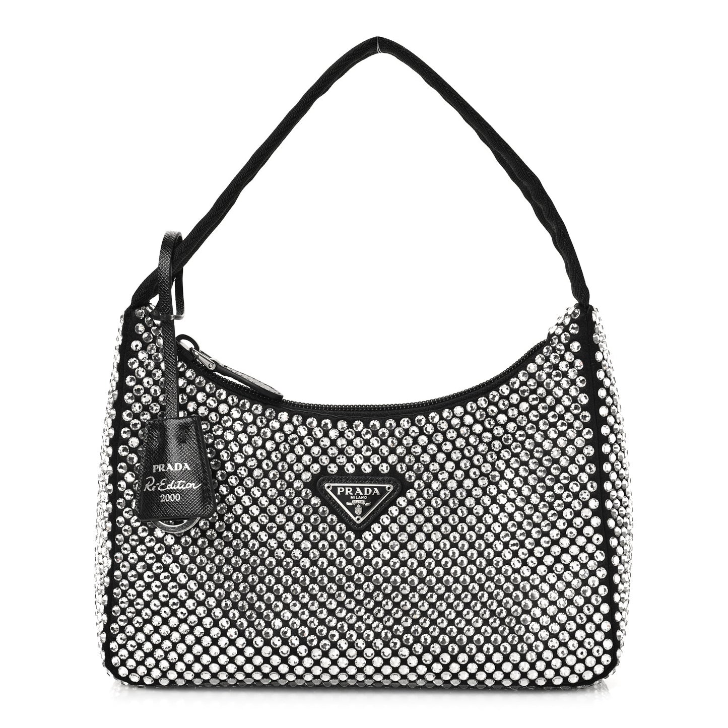 Satin Crystal Mini Re-Edition 2000 Bag Cristal