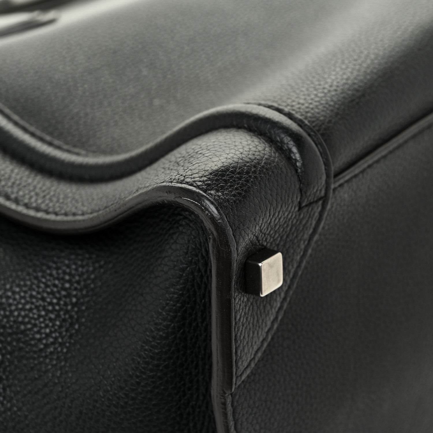 Celine Drummed Calfskin Mini Luggage Black 13 of 13