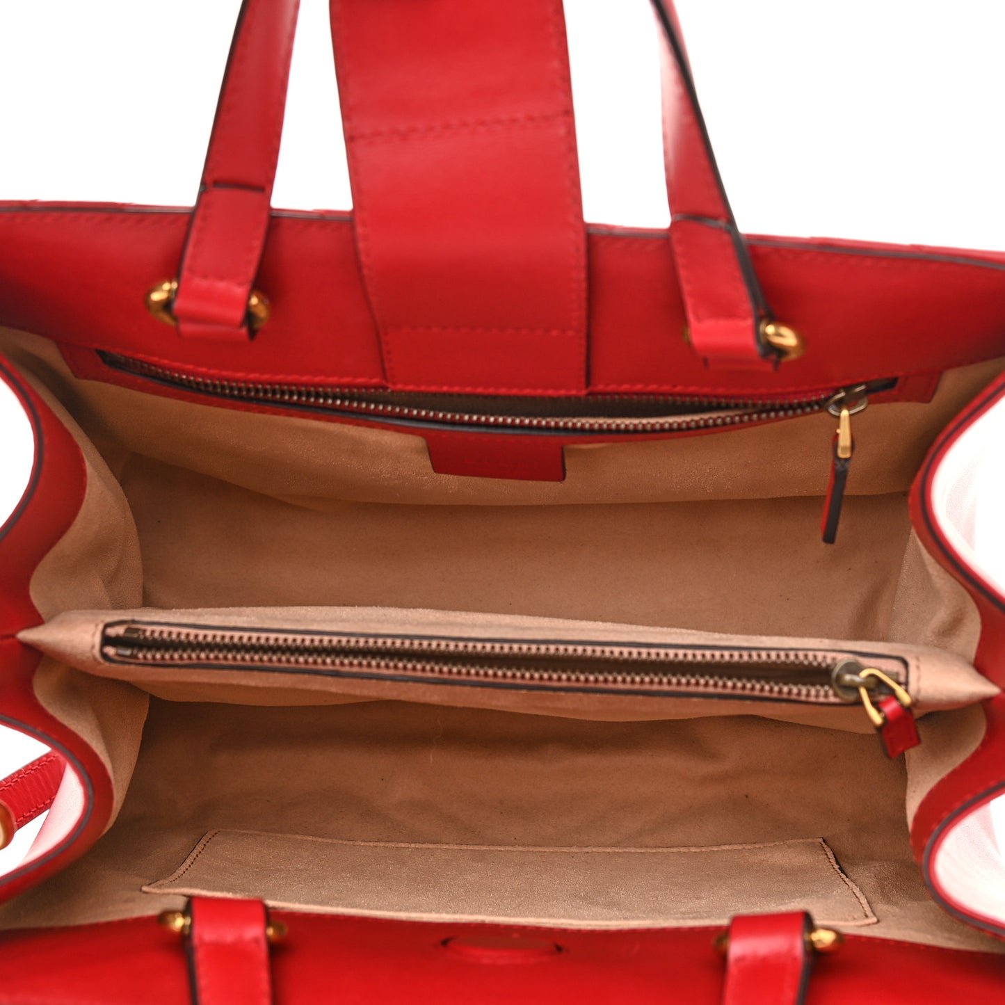 Calfskin Matelasse Small GG Marmont Tote Hibiscus Red
