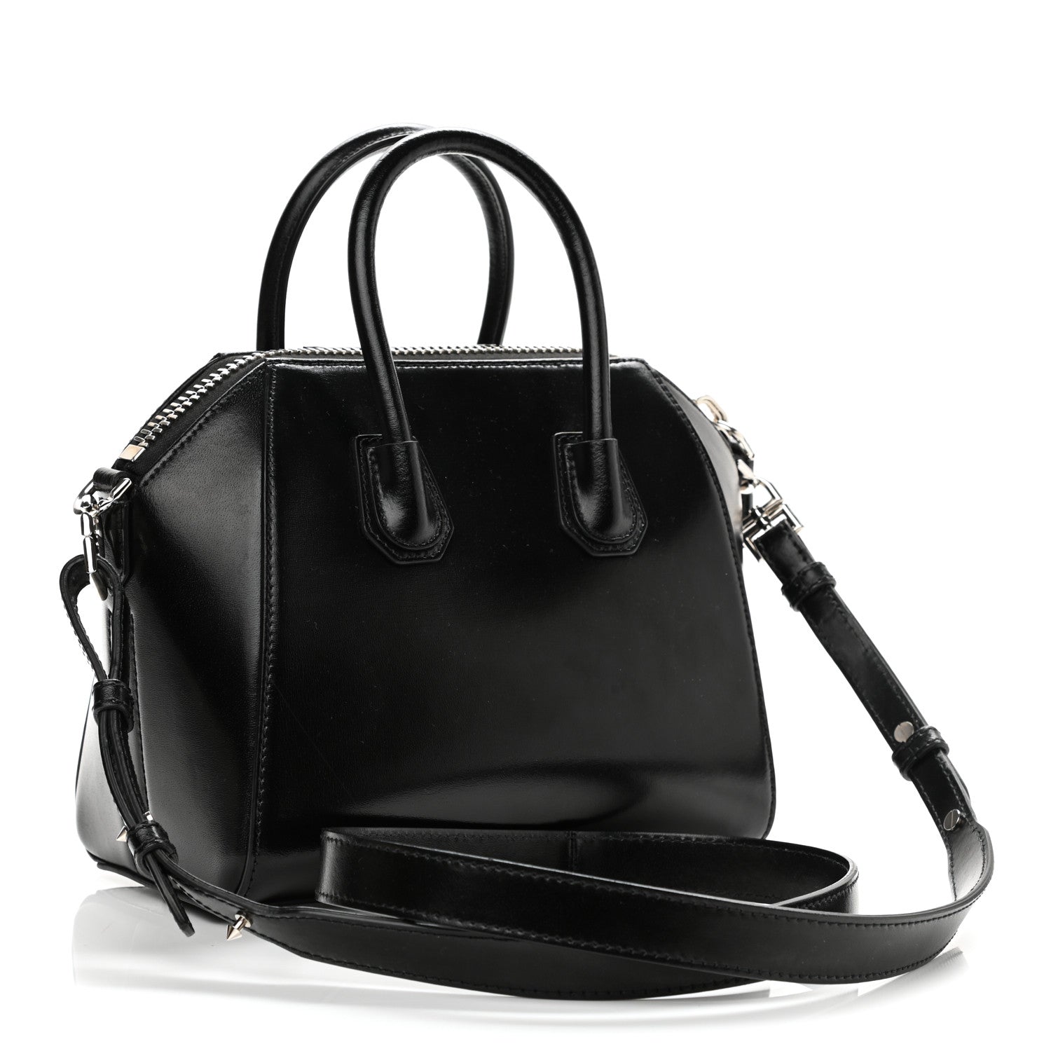 Givenchy Shiny Lord Calfskin Mini Antigona Black 3 of 10
