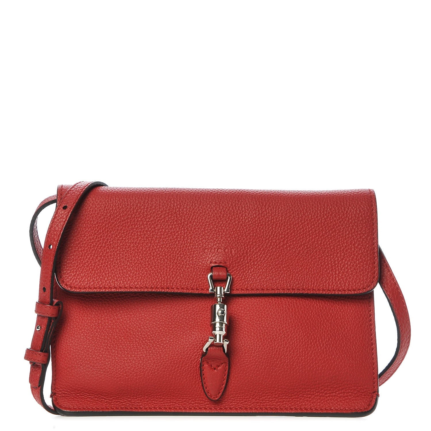 Gucci Grand Prix Calfskin Jackie Convertible Shoulder Bag Hibiscus Red 1 of 10
