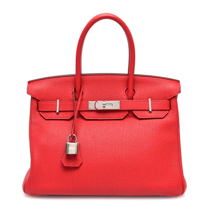 Hermes Togo BIRKIN 30 Rouge Pivoine 1 of 9