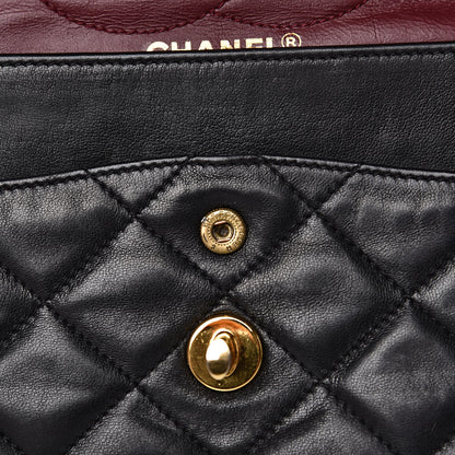 Chanel Lambskin Quilted Medium Double Flap Black 16 of 17