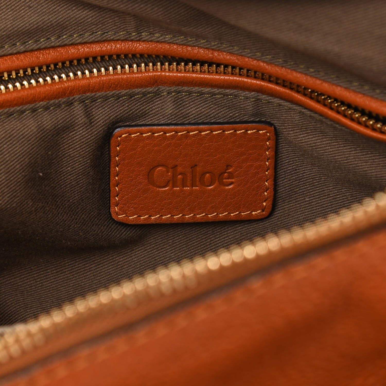 Chloe Calfskin Medium Marcie Satchel Tan 6 of 16