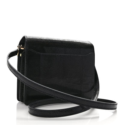 Hermes Lizard Mini Sac Roulis Black 3 of 10