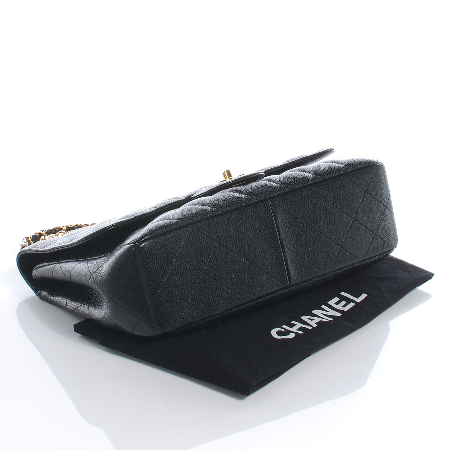 Chanel Caviar Jumbo Single Flap Black 4 of 6