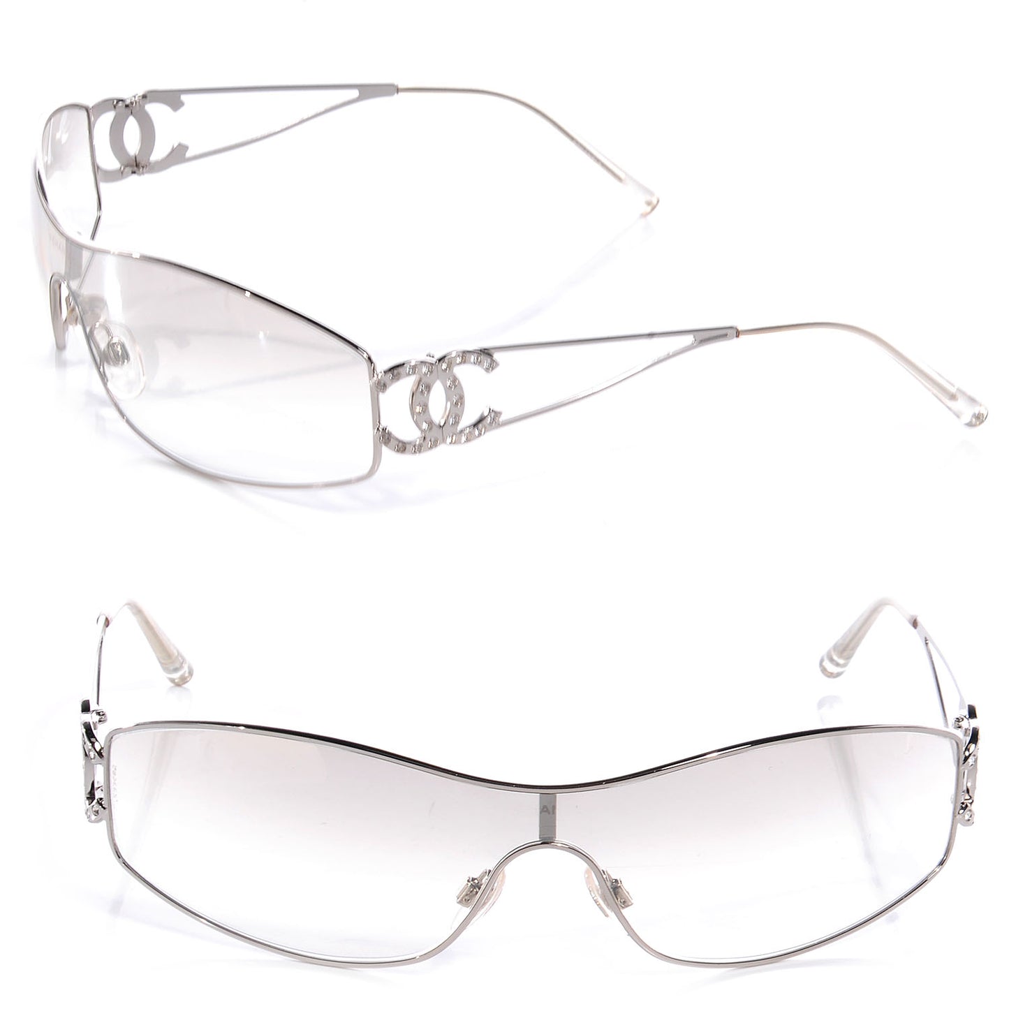 Crystal CC Logo Sunglasses 4073-B