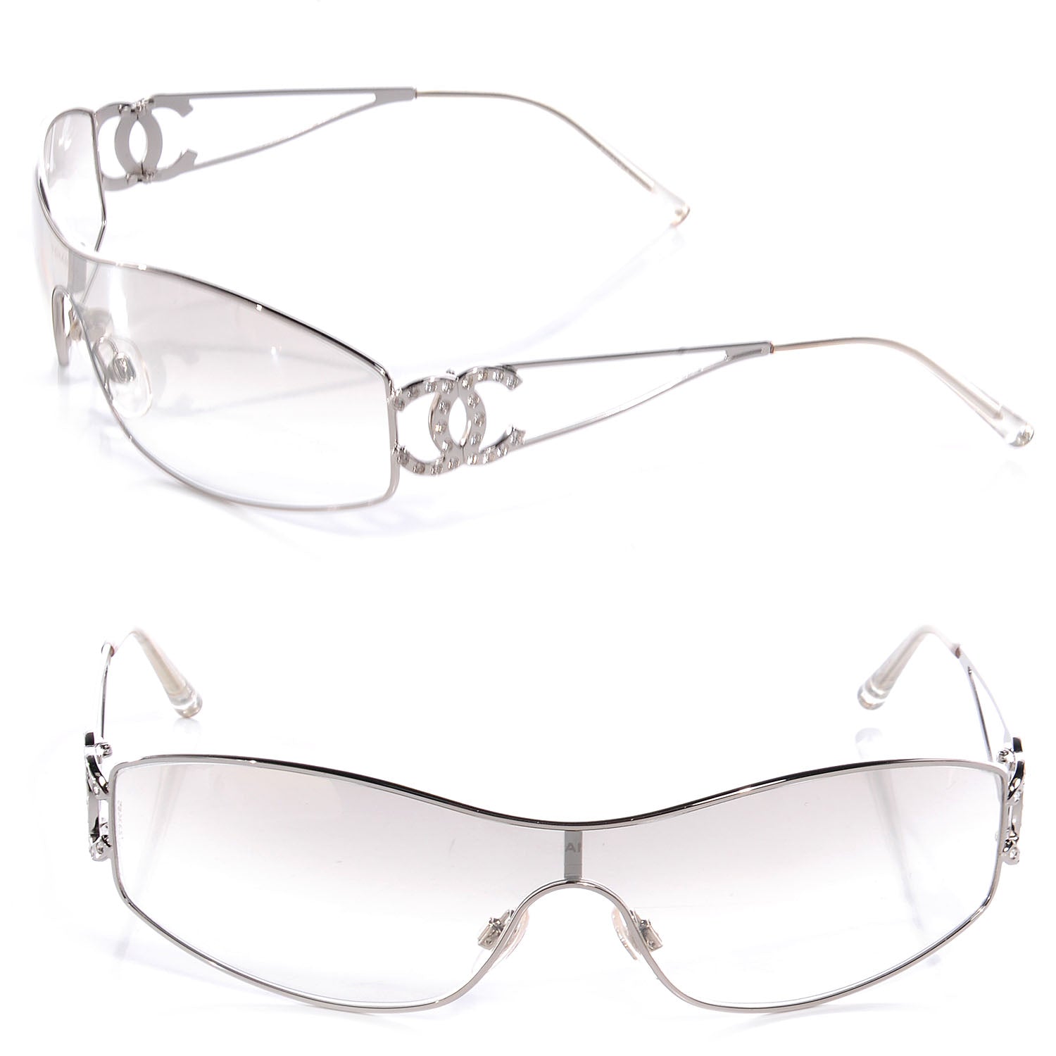 Chanel Crystal CC Logo Sunglasses 4073-B 1 of 5