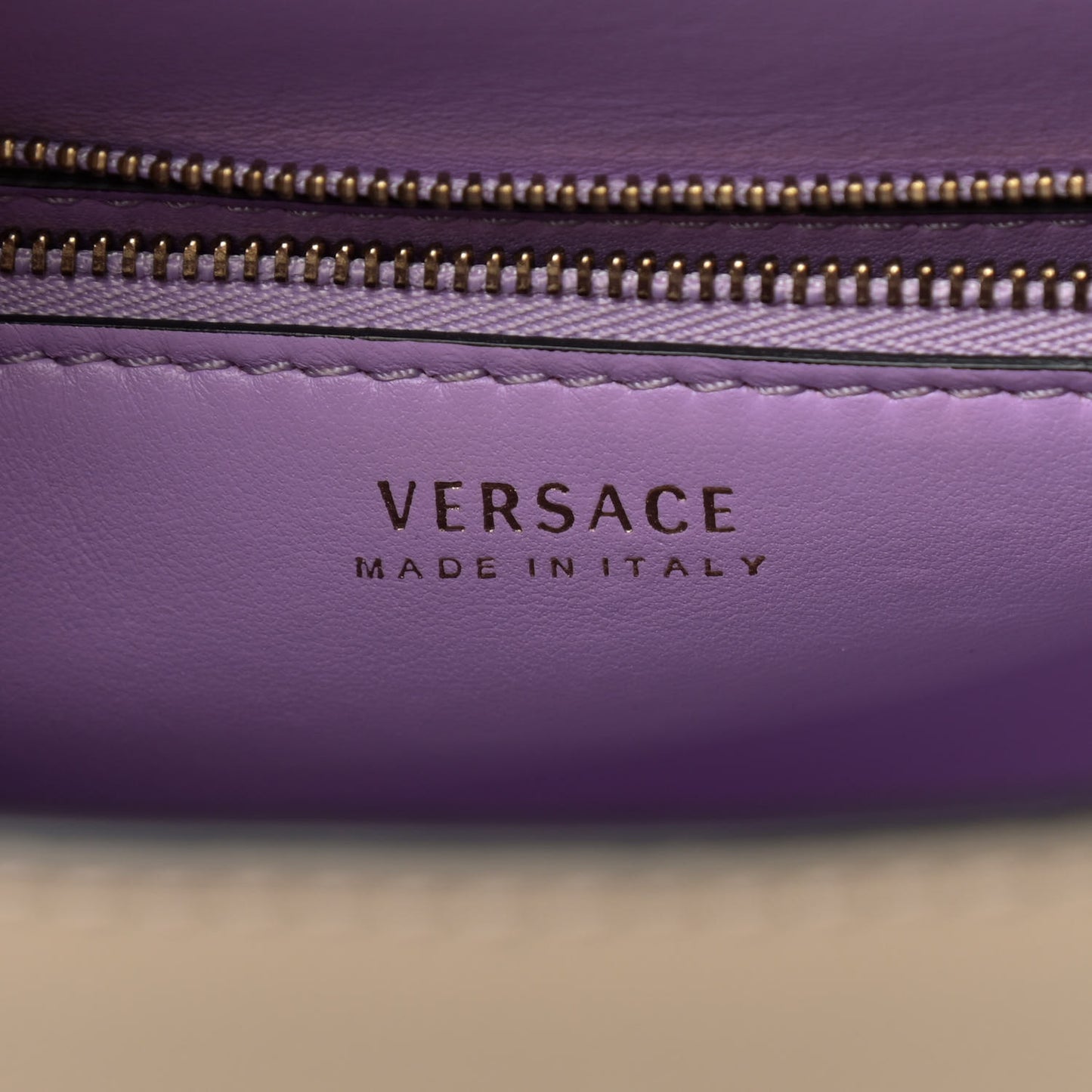 Grained Calfskin Medium La Medusa Bag Taupe