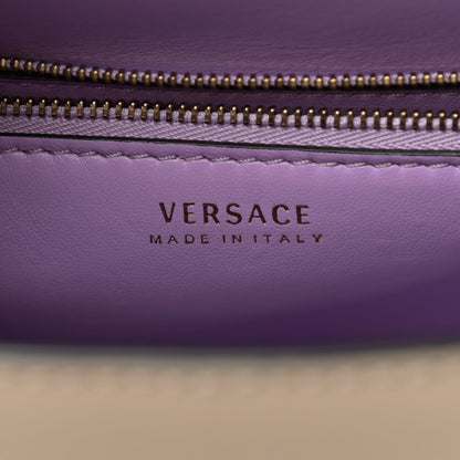 Versace Grained Calfskin Medium La Medusa Bag Taupe 5 of 10