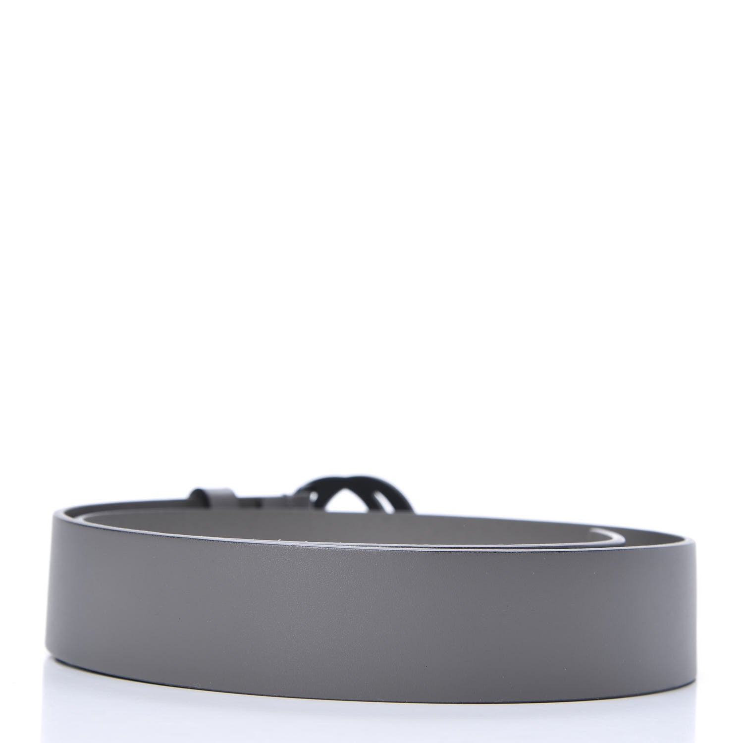 Gucci Calfskin Interlocking G Belt 85 34 Grey 2 of 4