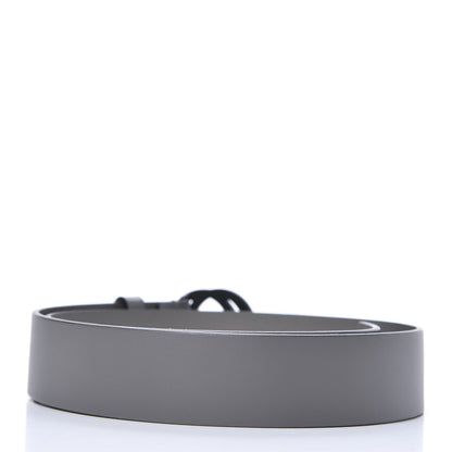 Gucci Calfskin Interlocking G Belt 85 34 Grey 2 of 4