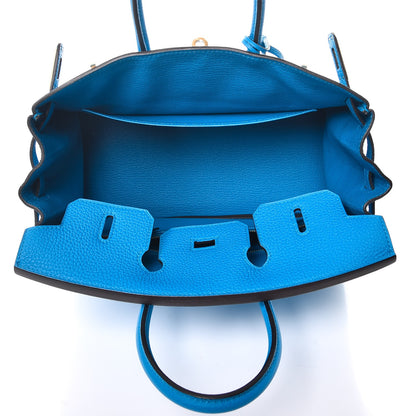 Hermes Togo Birkin 25 Bleu Zanzibar 8 of 37