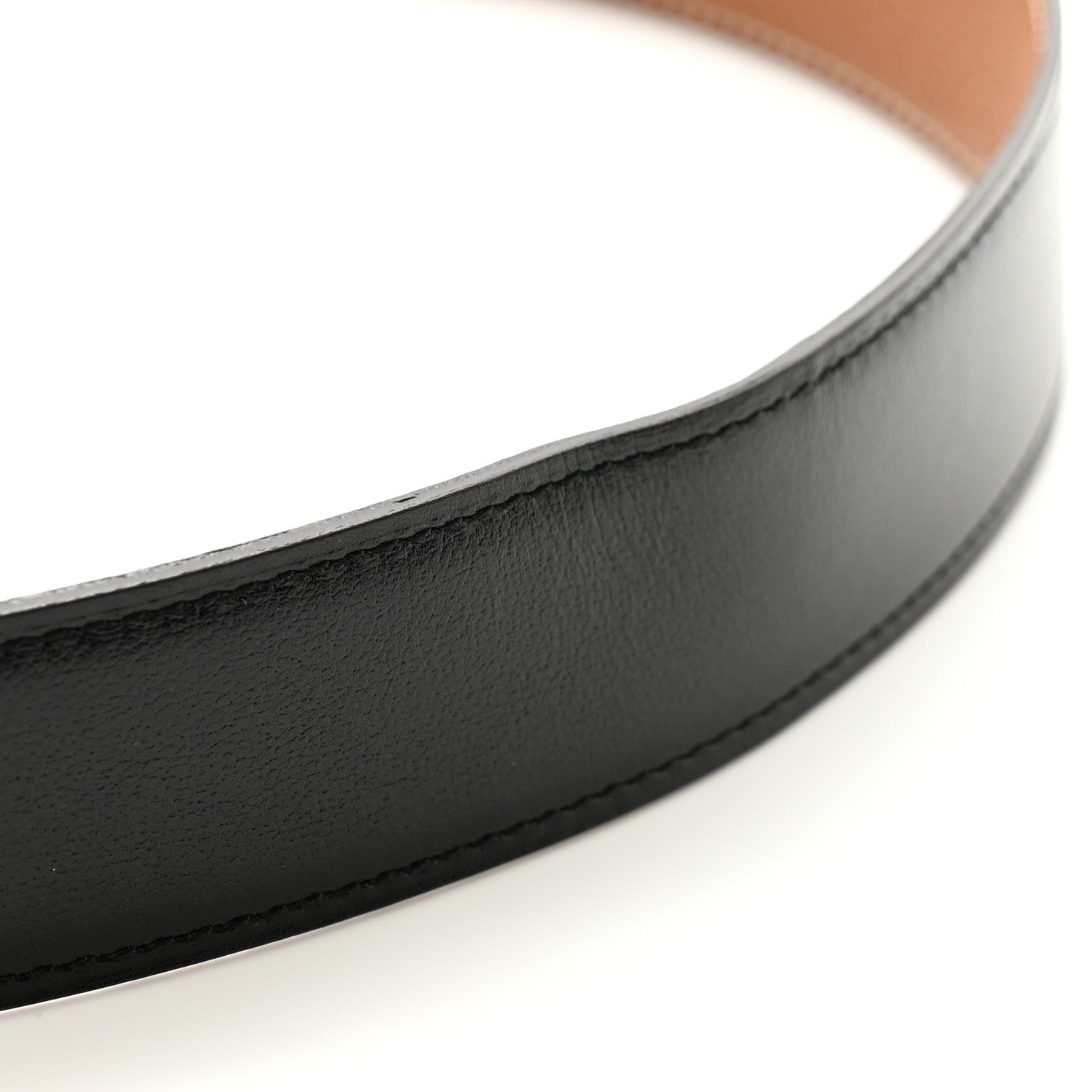 Hermes Box Togo 32mm H Belt 80/32 Black Gold 6 of 7