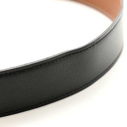 Hermes Box Togo 32mm H Belt 80/32 Black Gold 6 of 7