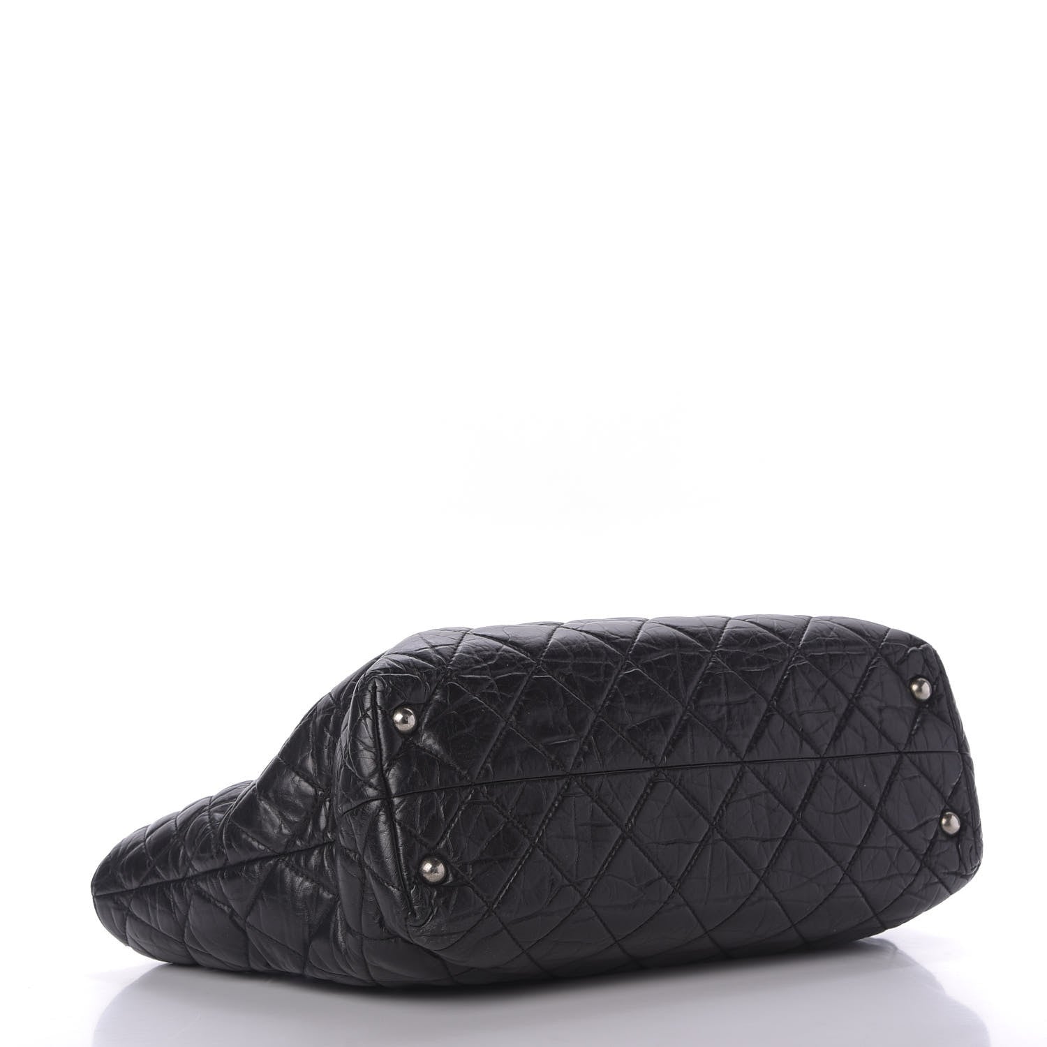Chanel Aged Calfskin Quilted Reissue 2.55 Tote Black 4 of 9
