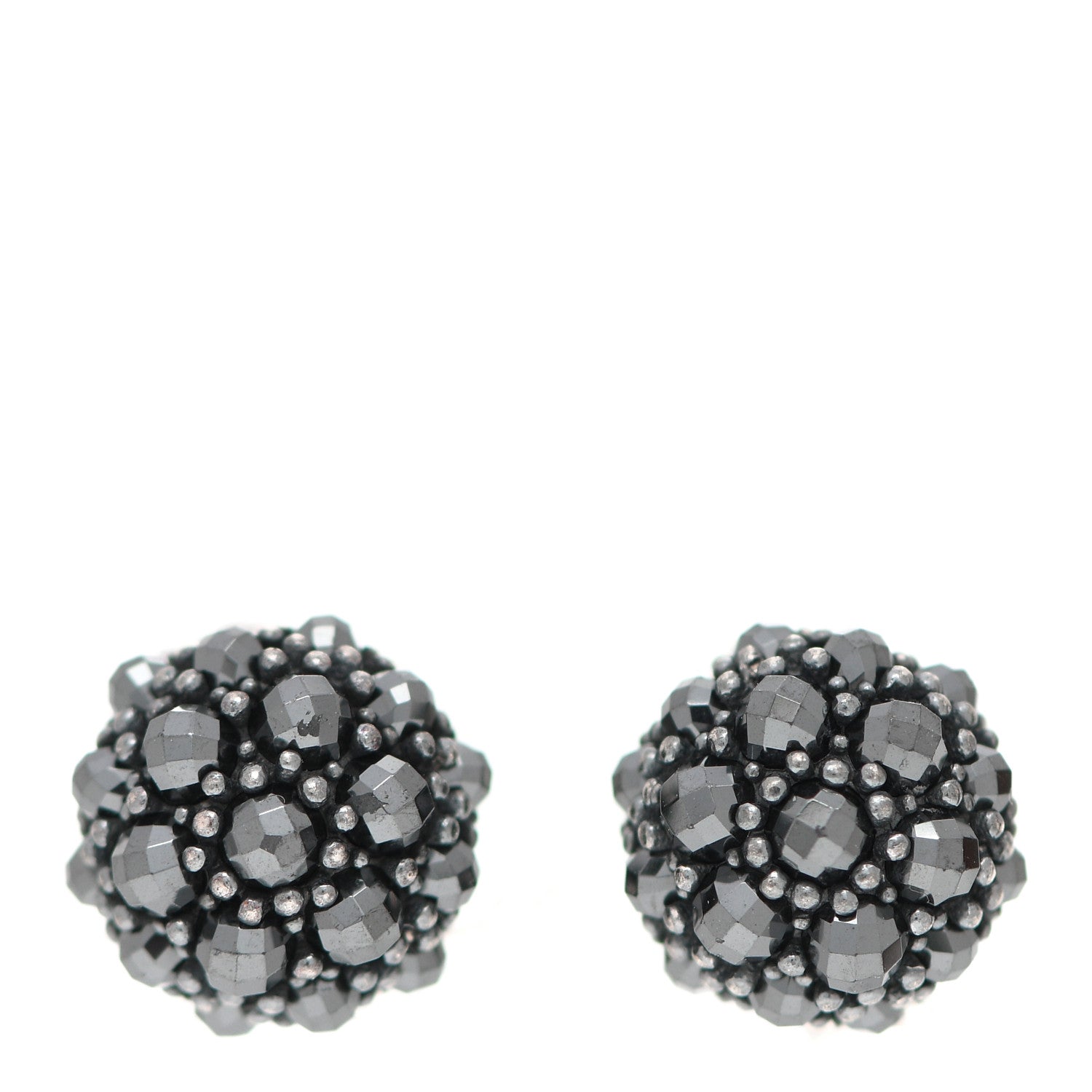David Yurman Sterling Silver Hematine Cable Berries Earrings 1 of 5