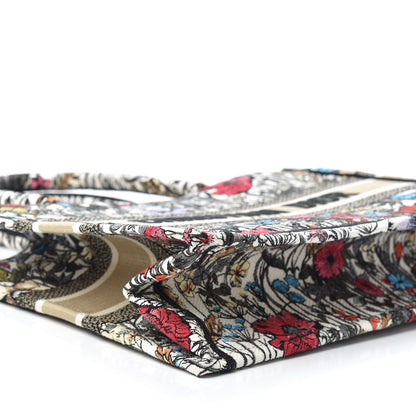 Christian Dior Canvas Embroidered Medium Mille Fleurs Book Tote Multicolor 8 of 9