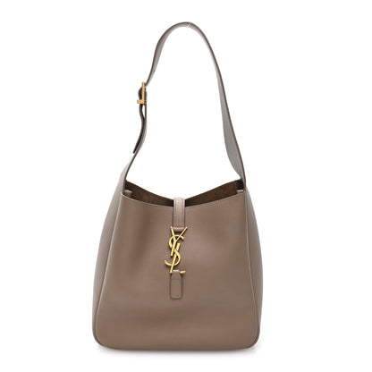 Saint Laurent Smooth Calfskin Small Le 5 A 7 Soft Hobo Dusty Grey 1 of 9