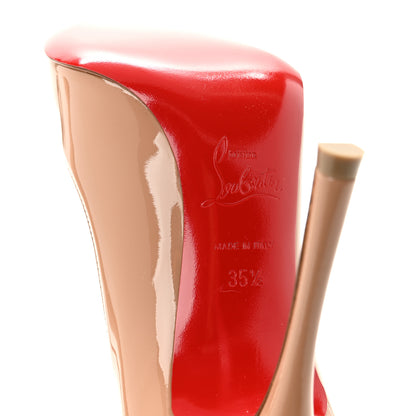 Christian Louboutin Patent Yootish 100 Pumps 35.5 Nude 8 of 9