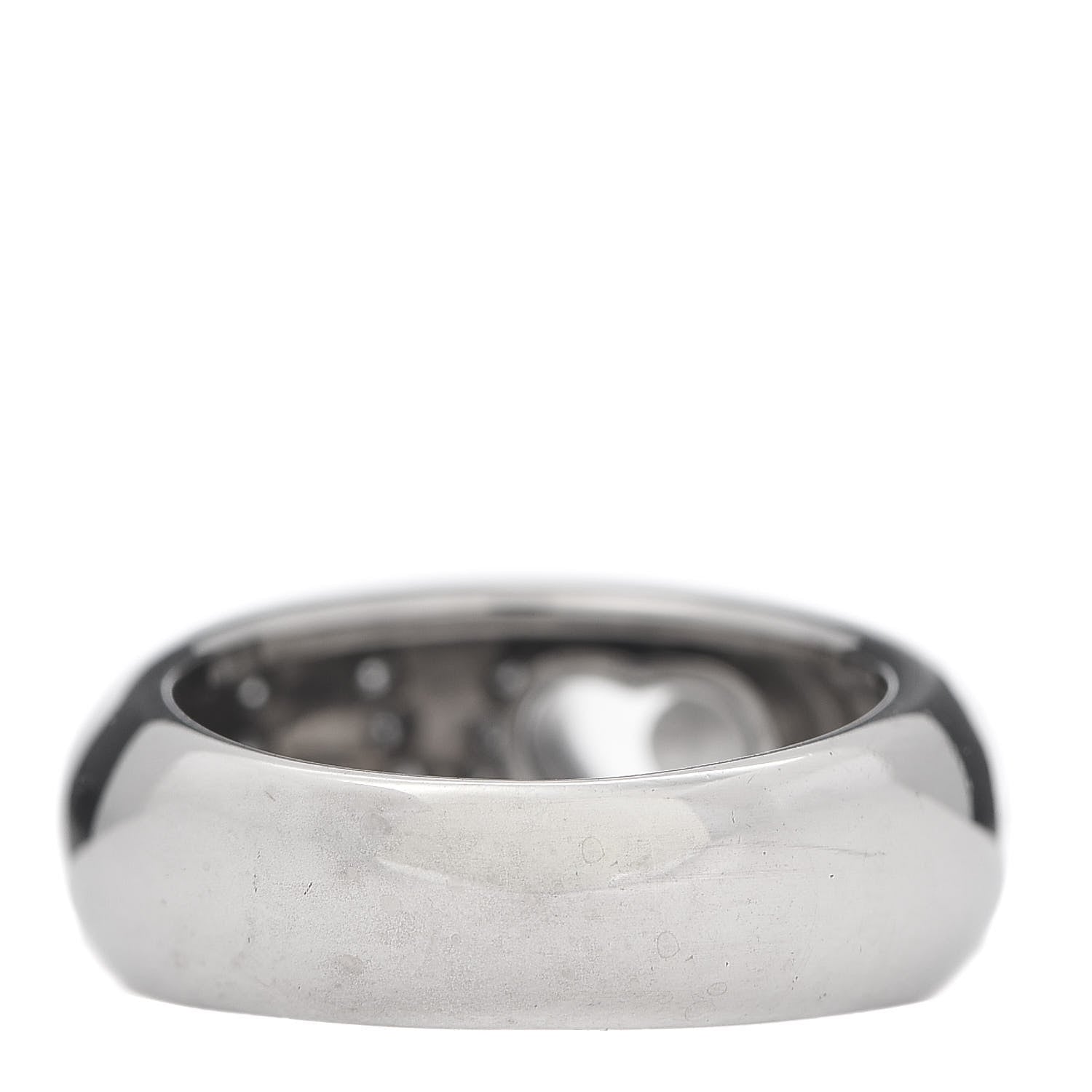 Chopard 18K White Gold Happy Diamonds Love Heart Band Ring 50 5.5 3 of 6