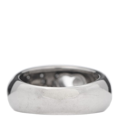 Chopard 18K White Gold Happy Diamonds Love Heart Band Ring 50 5.5 3 of 6