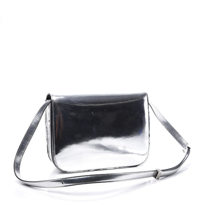 Celine Mirror Box Calfskin Medium Classic Box Flap Bag Silver 2 of 12