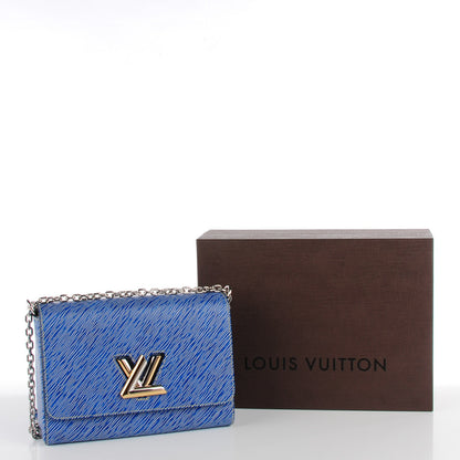 Louis Vuitton Epi Twist Shoulder Bag MM Denim Light 2 of 9