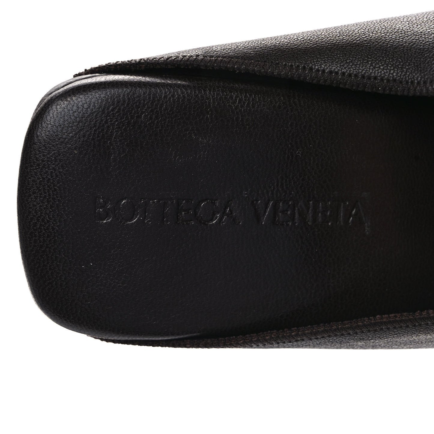 Nappa Square Toe Slip-On Mule Sandals 40 Fondante
