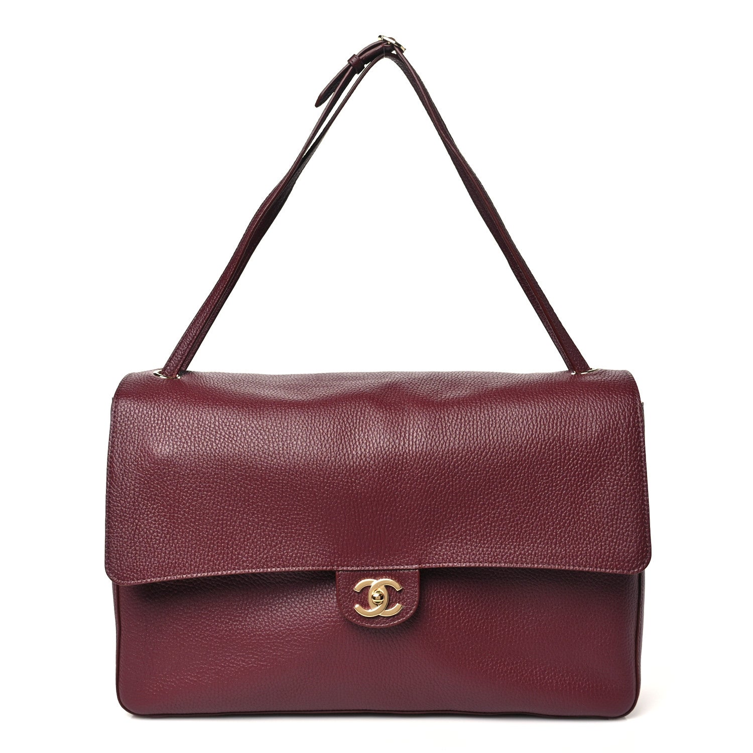 Chanel Grained Calfskin Souplissimo Maxi Flap Burgundy 1 of 11