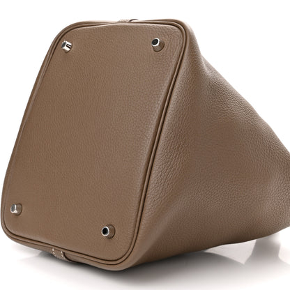 Hermes Taurillon Clemence Picotin Lock 22 MM Etoupe 10 of 10