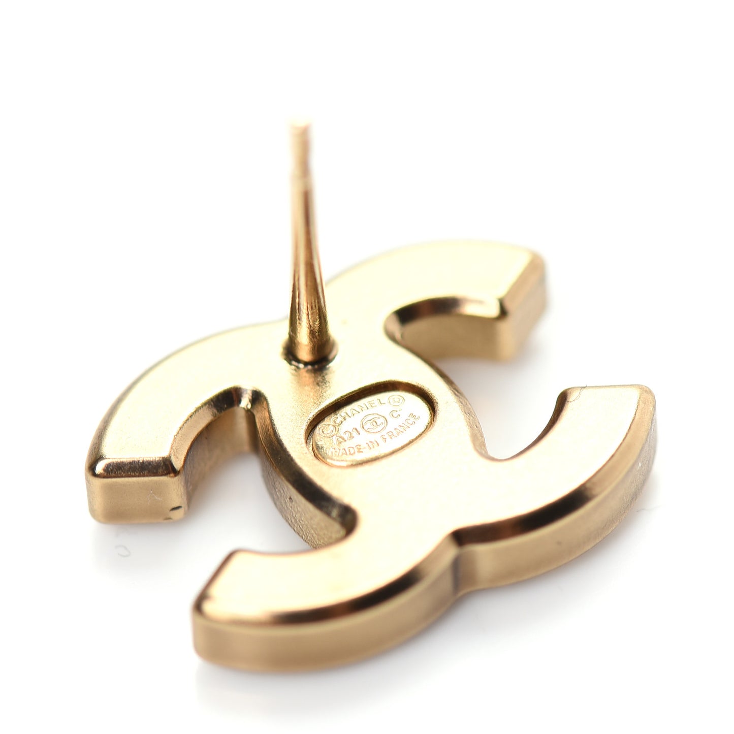 Crystal CC Earrings Gold