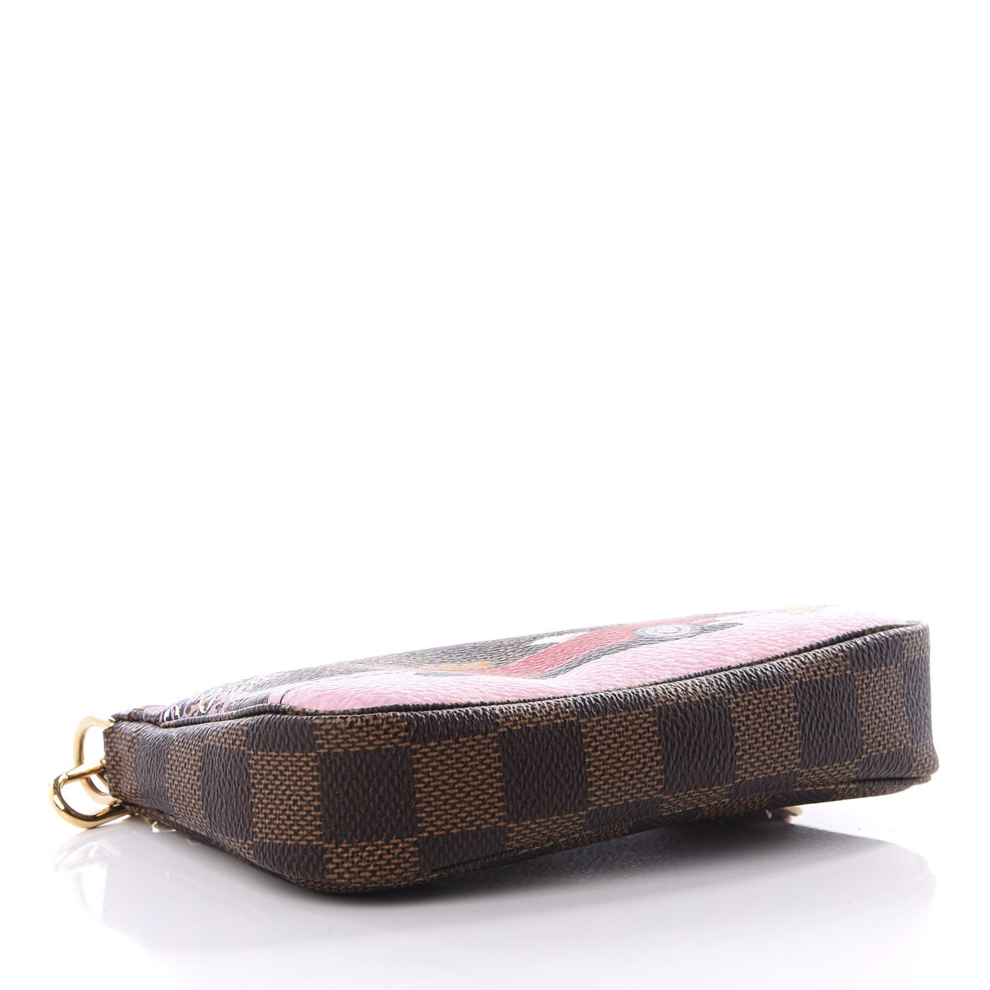 Damier Ebene 2019 Christmas Animation Mini Pochette Accessories Red