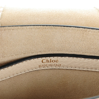 Chloe Calfskin Braided Small Hudson Shoulder Bag Abstract White 6 of 8