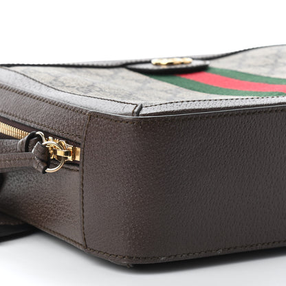 Gucci GG Supreme Web Small Ophidia Top Handle Shoulder Bag Brown 8 of 9