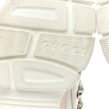 Gucci X SEGA Mesh Calfskin Suede Womens Flashtrek Sneakers 35 Great White 7 of 14