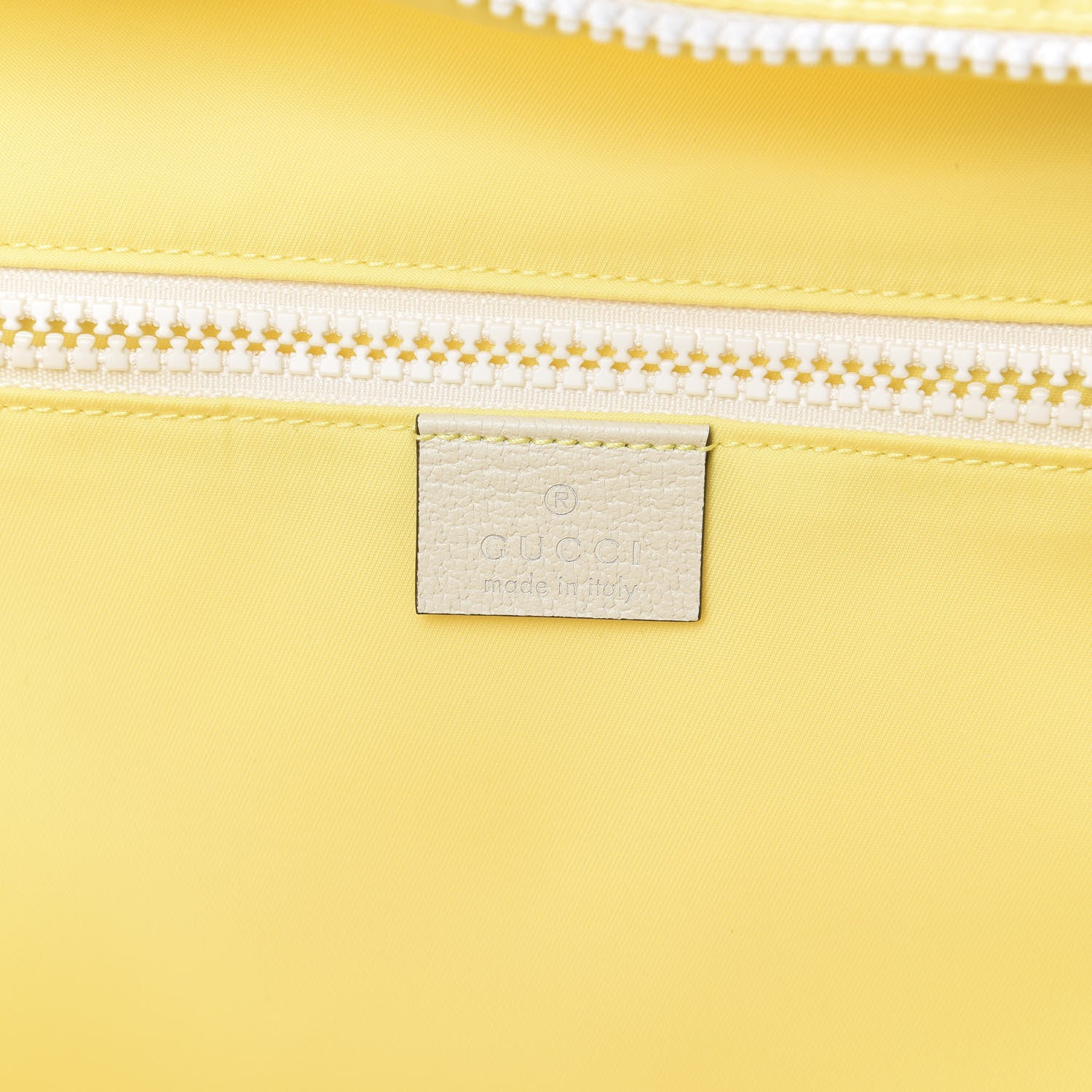 Gucci Nylon Twill Blind For Love Interlocking G Backpack Pastel Yellow Multicolor 7 of 10
