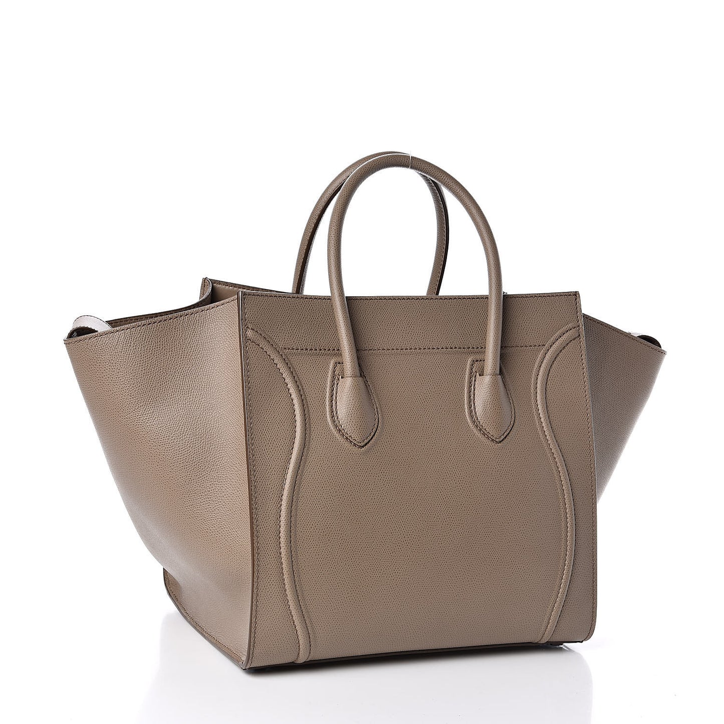 Grained Calfskin Medium Phantom Luggage Taupe