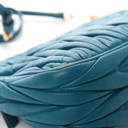 Miu Miu Nappa Matelasse Crossbody Laguna 12 of 13