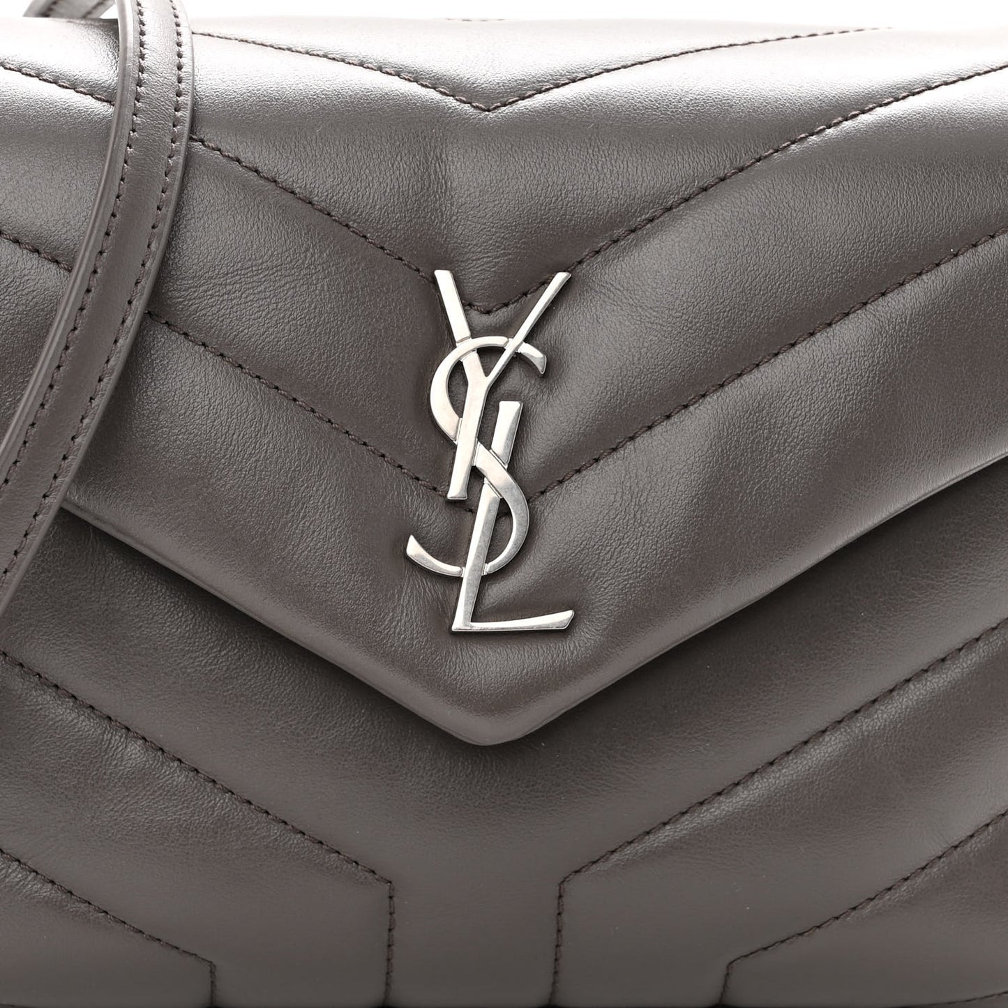 Calfskin Y Quilted Monogram Toy Loulou Crossbody Bag Storm