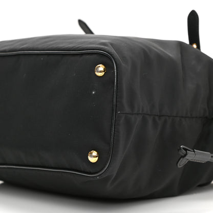 Prada Tessuto Nylon Saffiano Tote Black 10 of 13