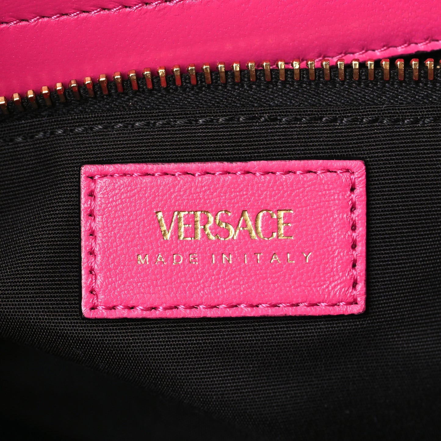Nappa Quilted Medusa Chain Shoulder Bag Pink