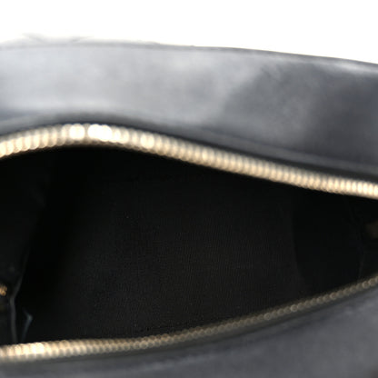 Chanel Calfskin Stitched Covered CC Camera Case Bag Black 5 of 10