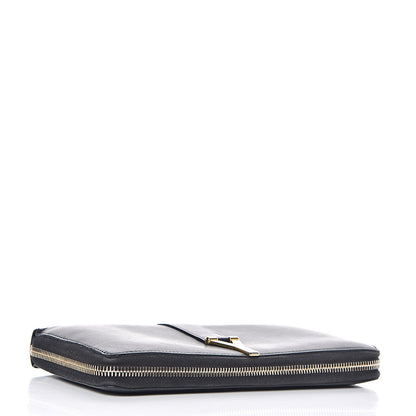 Saint Laurent Calfskin Classic Y Ligne Zip Around Wallet Black 4 of 12