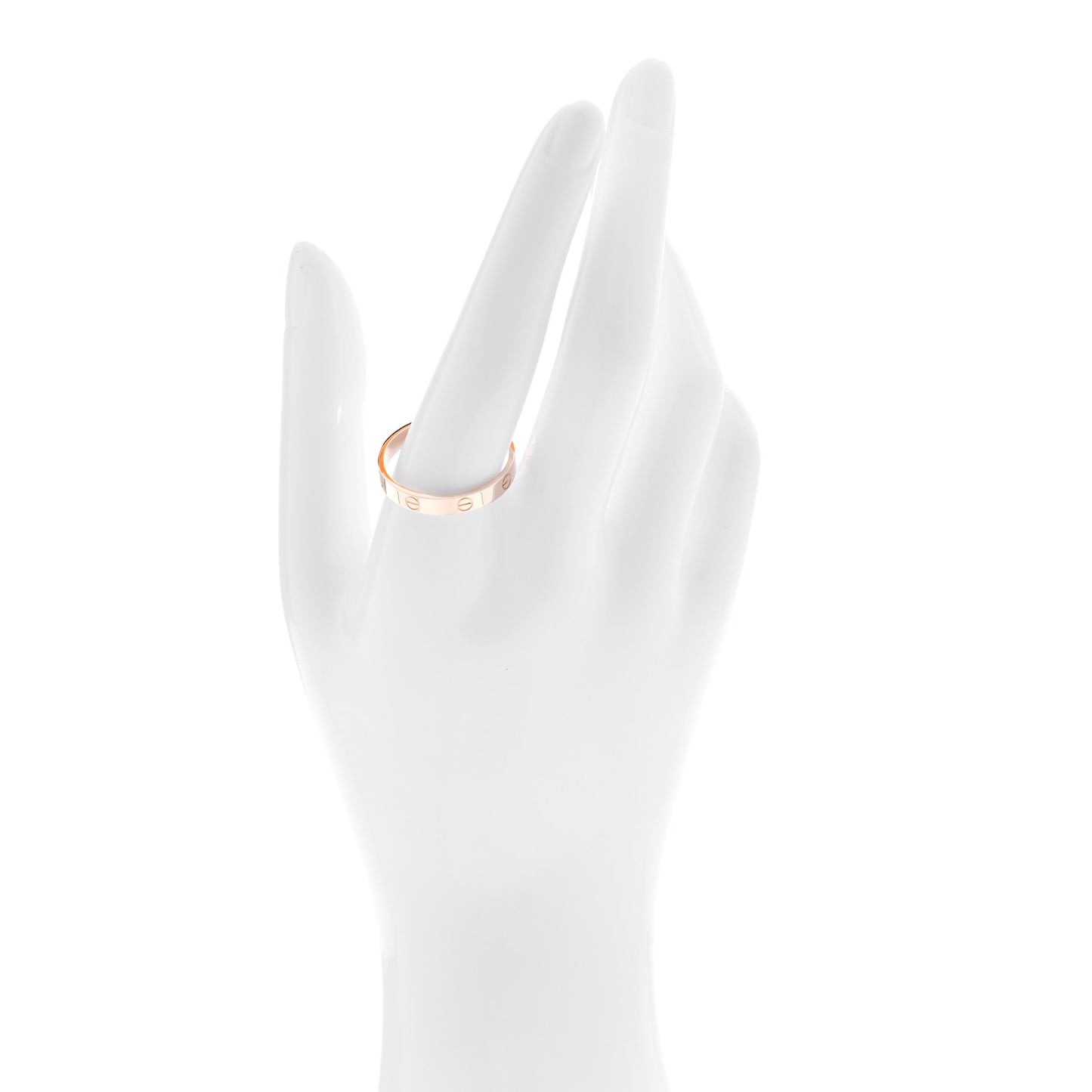 18K Pink Gold 3.5mm LOVE Wedding Band Ring 67 12