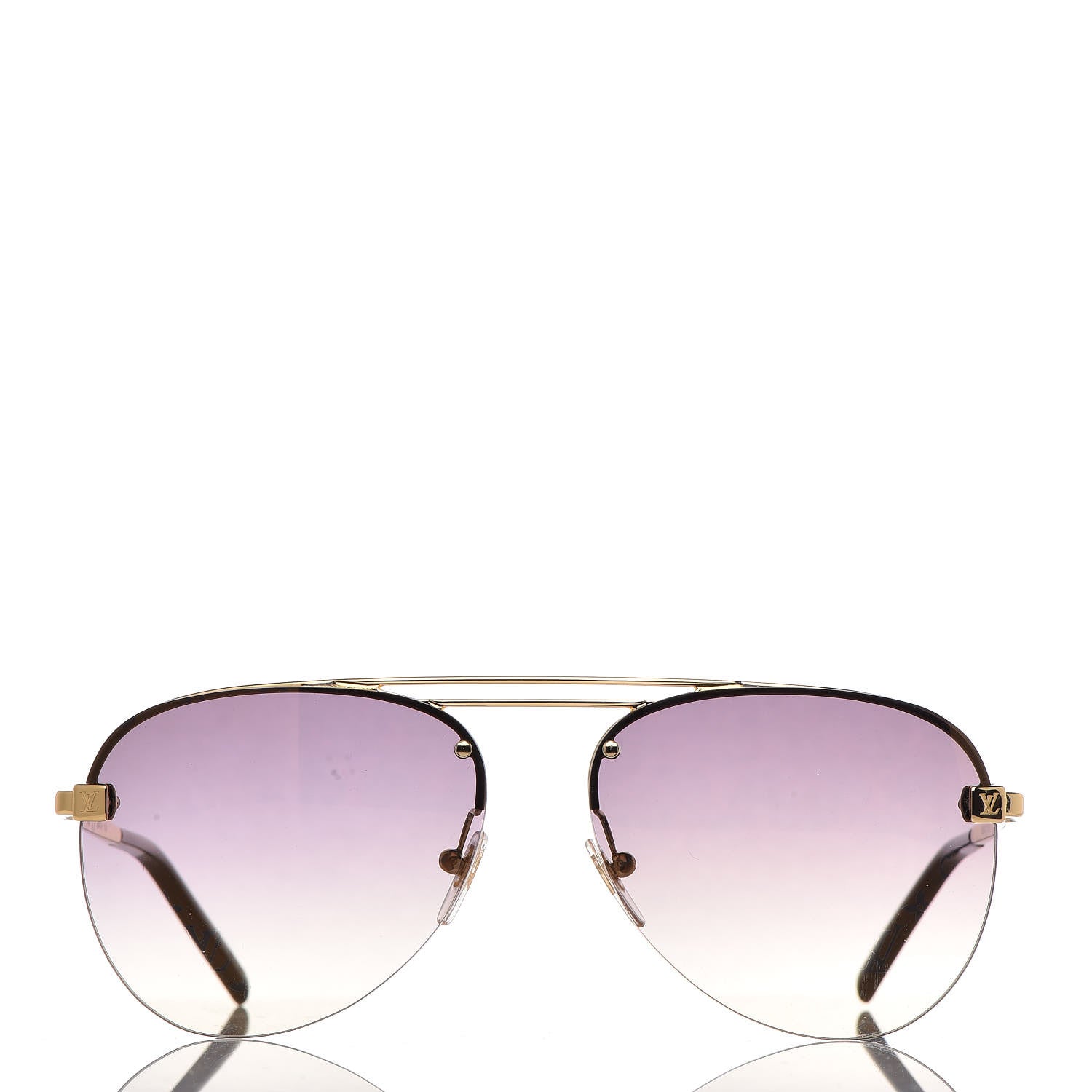Louis Vuitton Clockwise Sunglasses Z1020E Gold 2 of 8