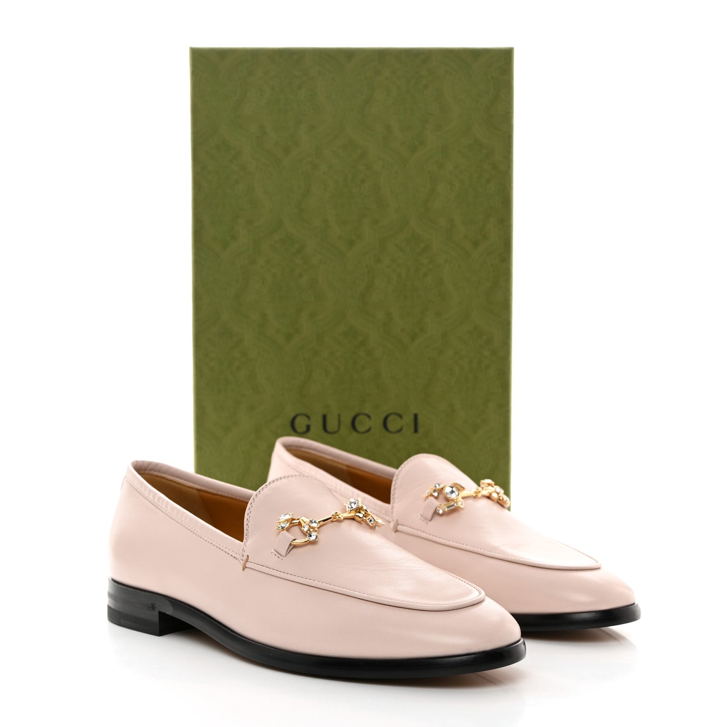 Malaga Kid Crystal Horsebit Womens Jordaan Loafers 37.5 Pink Hibiscus